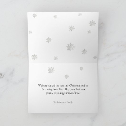 Eleganter Winter Mountain Weihnachten (Innenseite)