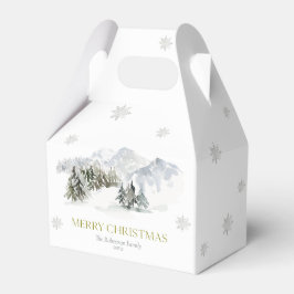 Eleganter Winter Mountain Weihnachten Geschenkschachtel