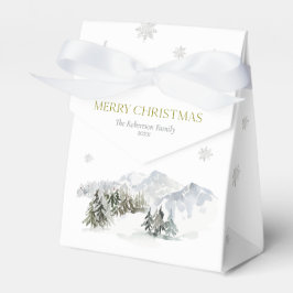 Eleganter Winter Mountain Weihnachten Geschenkschachtel
