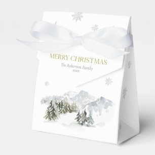 Eleganter Winter Mountain Weihnachten Geschenkschachtel
