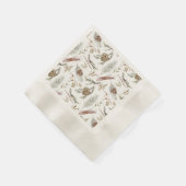 Eleganter Winter Napkins mit Pinecones Serviette (Ecke)
