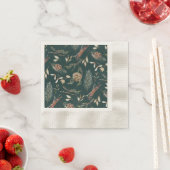 Eleganter Winter Napkins mit Pinecones Serviette (Beispiel)