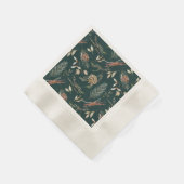 Eleganter Winter Napkins mit Pinecones Serviette (Ecke)