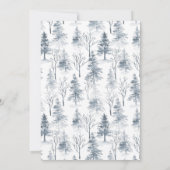 Eleganter Winter New Neck of the Woods Moving Ankündigung (Rückseite)