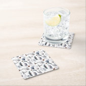 Eleganter Winter Pine Botanicals Urlaub Rechteckiger Pappuntersetzer (Vor Ort)