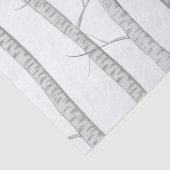 Eleganter Winter Roter Kardinal Botanisches Wald Seidenpapier (Detail)