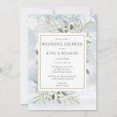 Eleganter Winter Schneeflocken Polterabend Einladung (Vorderseite)