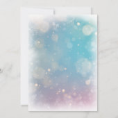 Eleganter Winter-Schneeflockenreichtum für Junge o Einladung (Rückseite)