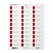 Eleganter Winter Silver Red Snowflakes Holiday (Vorne)