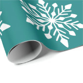 Eleganter Winter Snowflake Geschenkpapier (Rolleneckpunkt)