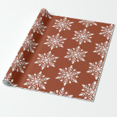 Eleganter Winter Snowflake Geschenkpapier (Ungerollt)