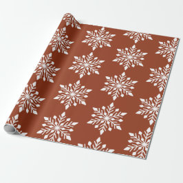 Eleganter Winter Snowflake Geschenkpapier