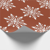 Eleganter Winter Snowflake Geschenkpapier (Ecke)