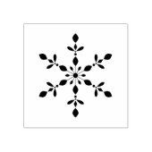 Eleganter Winter Snowflake Holiday Gummistempel (Prägung)
