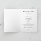 Eleganter Winter Snowflakes Beerdigung Service gef Programm (Innenseite)