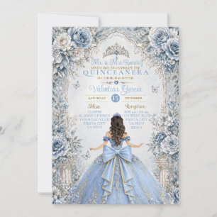 Eleganter Winter Sweet 15 Quinceanera Einladung
