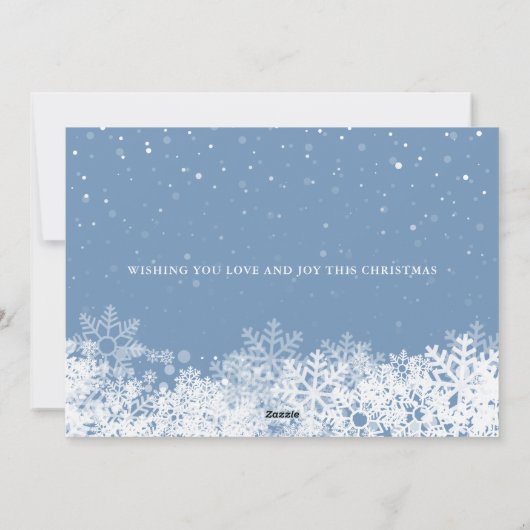 Eleganter Winter Weihnachten Schneeflocken 2 Foto (Rückseite)