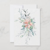 Eleganter Winter Weihnachten Weihnachten RSVP Karte (Rückseite)