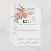 Eleganter Winter Weihnachten Weihnachten RSVP Karte (Vorne/Hinten)