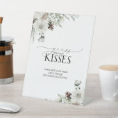 Eleganter Winter Wie viele Kisses Floral Wasserfar Sockelschild (In SItu)