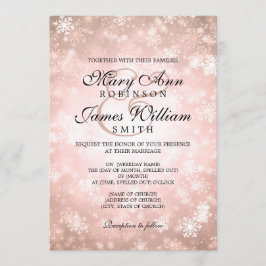 Eleganter Winter-Wonderland Einladung