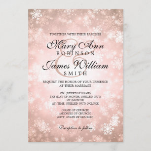 Eleganter Winter-Wonderland Einladung