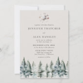 Eleganter Winterschnee | Einladung zur Weihnachtsf (Vorderseite)