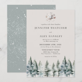 Eleganter Winterschnee | Einladung zur Weihnachtsf