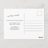 Eleganter Winterwald Veränderung der Adresse Postkarte (Rückseite)