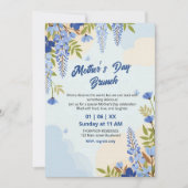 Eleganter Wisteria-Blumen-Muttertagsbrunch Einladung (Vorderseite)