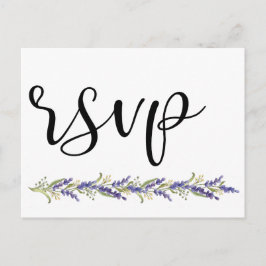 Eleganter Wisteria tree minimal Wedding Rsvp Einladungspostkarte