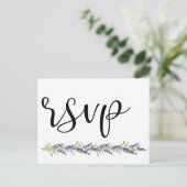 Eleganter Wisteria tree minimal Wedding Rsvp Einladungspostkarte (Stehend Vorderseite)