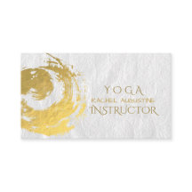 Eleganter YOGA Gold Foil Pinselstriche ZEN Symbol 