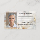 Eleganter Zahnarzt Terminkarte (Rückseite)