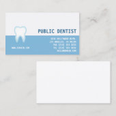 Eleganter Zahnarzt Visitenkarte (Vorne/Hinten)