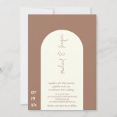 Eleganter, zarter Bogen in einem Einladung (Vorderseite)