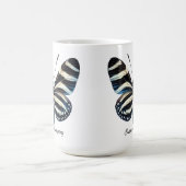 Eleganter Zebra-Langflügel-Schmetterlings-Wrap  Verwandlungstasse (Zentrum)