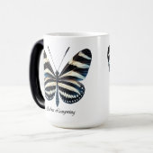 Eleganter Zebra-Langflügel-Schmetterlings-Wrap  Verwandlungstasse (Vorderseite Links)
