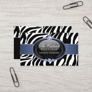 Eleganter Zebra-Mode-Schmuck Visitenkarte