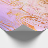 Eleganter, zeitgenössischer holografischer Marmor  Geschenkpapier (Ecke)