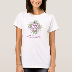 Eleganter Zen-Ohm-Chakra-Blumen T-Shirt