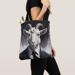 Eleganter Ziegenherr in formeller Portraitszene Tasche