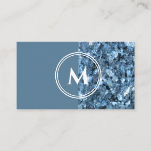 Eleganter, zweifarbiger Marmor aus Monogramm Visitenkarte
