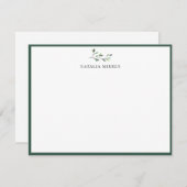 Eleganter Zweig der Insel Mitteilungskarte (Vorne/Hinten)