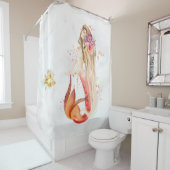 *~* Eleganter Zwergmädchenfisch  Duschvorhang (Beispiel)