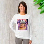 Elegantes 10-jähriges Celebration Cake Design T-Shirt