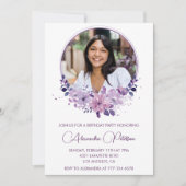 Elegantes 15. Geburtstagslädt Foto Elegant Einladung (Vorderseite)