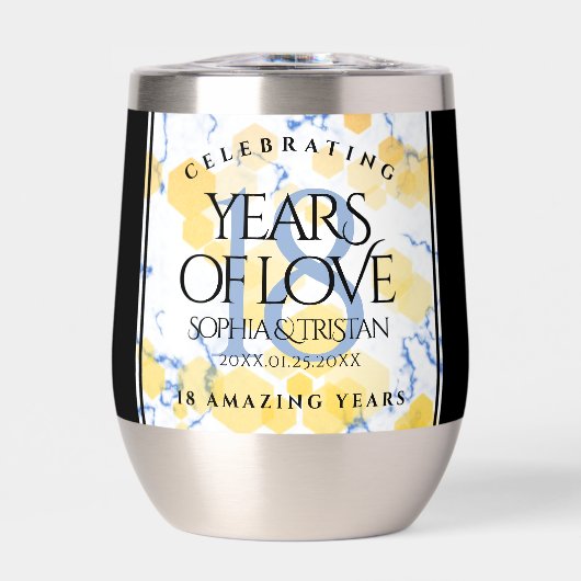 Elegantes 18. Geburtstag von Porzellan (Vorderseite)