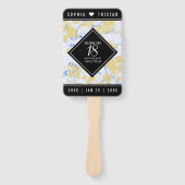 Elegantes 18. Geburtstag von Porzellan Fächer (Vorderseite)