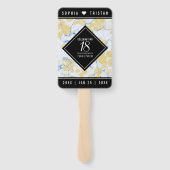 Elegantes 18. Geburtstag von Porzellan Fächer (Rückseite)